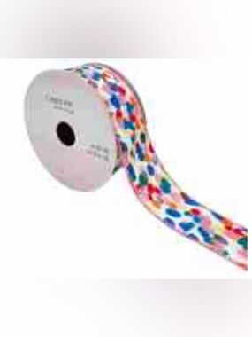 Celebrate It Easter Dots WIRED Taffeta Ribbon 1.5” x 30’